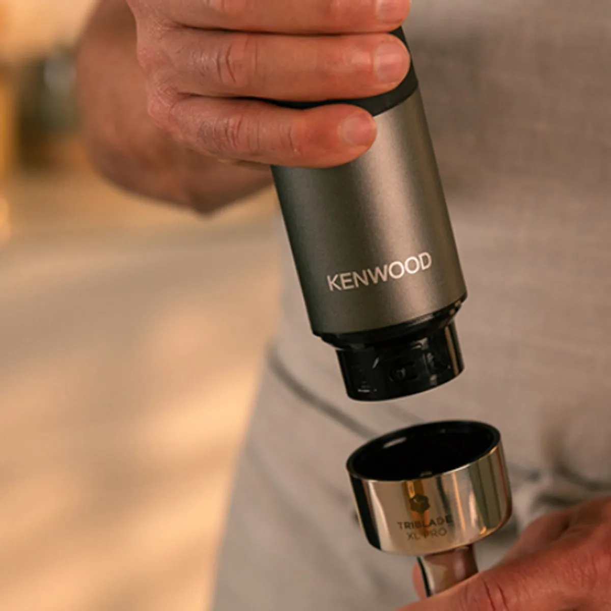 Kenwood HBM80.322BK Triblade XL Pro Staafmixer 1200W - Grijs