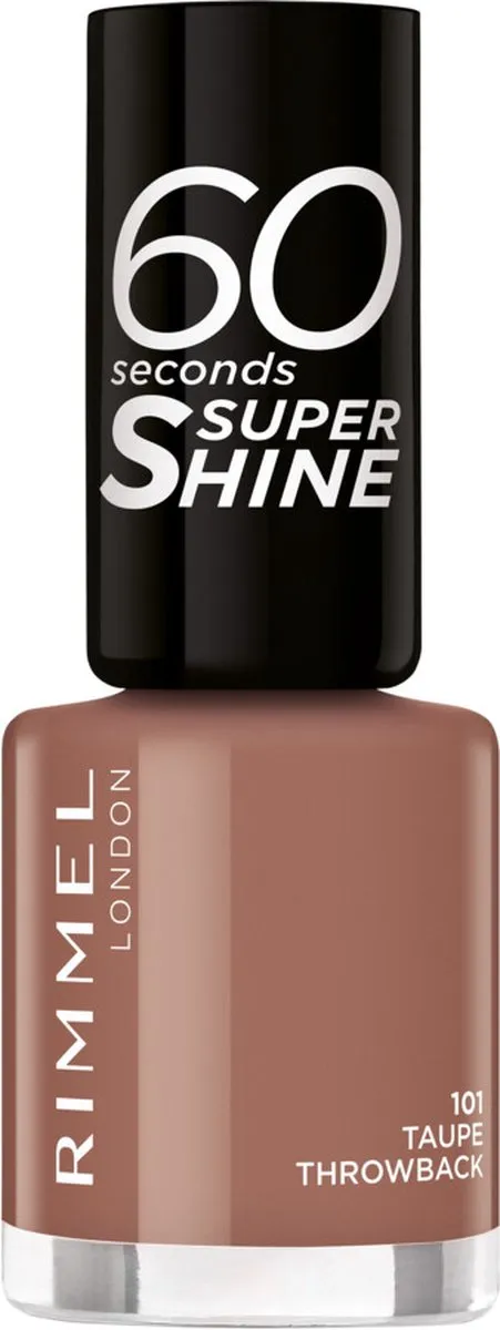 Rimmel London 60 Seconds Super Shine Nagellak 101 Taupe Throwback