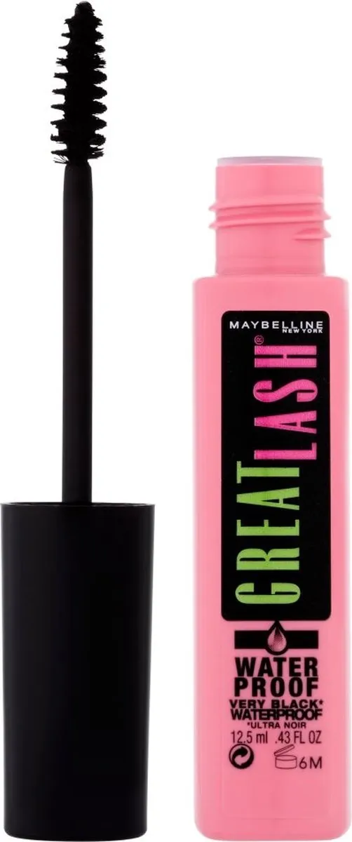 Maybelline Great Lash Waterproof Mascara - Zwart