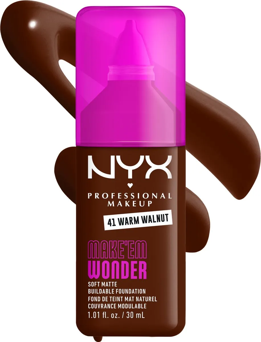 NYX Make 'EM Wonder Foundation Warm Walnut - 30ml