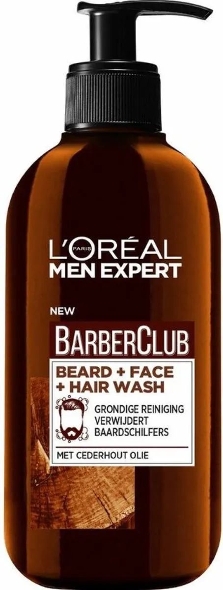 L'Oréal Paris Men Expert BarberClub Beard & Face Wash 2x200ml