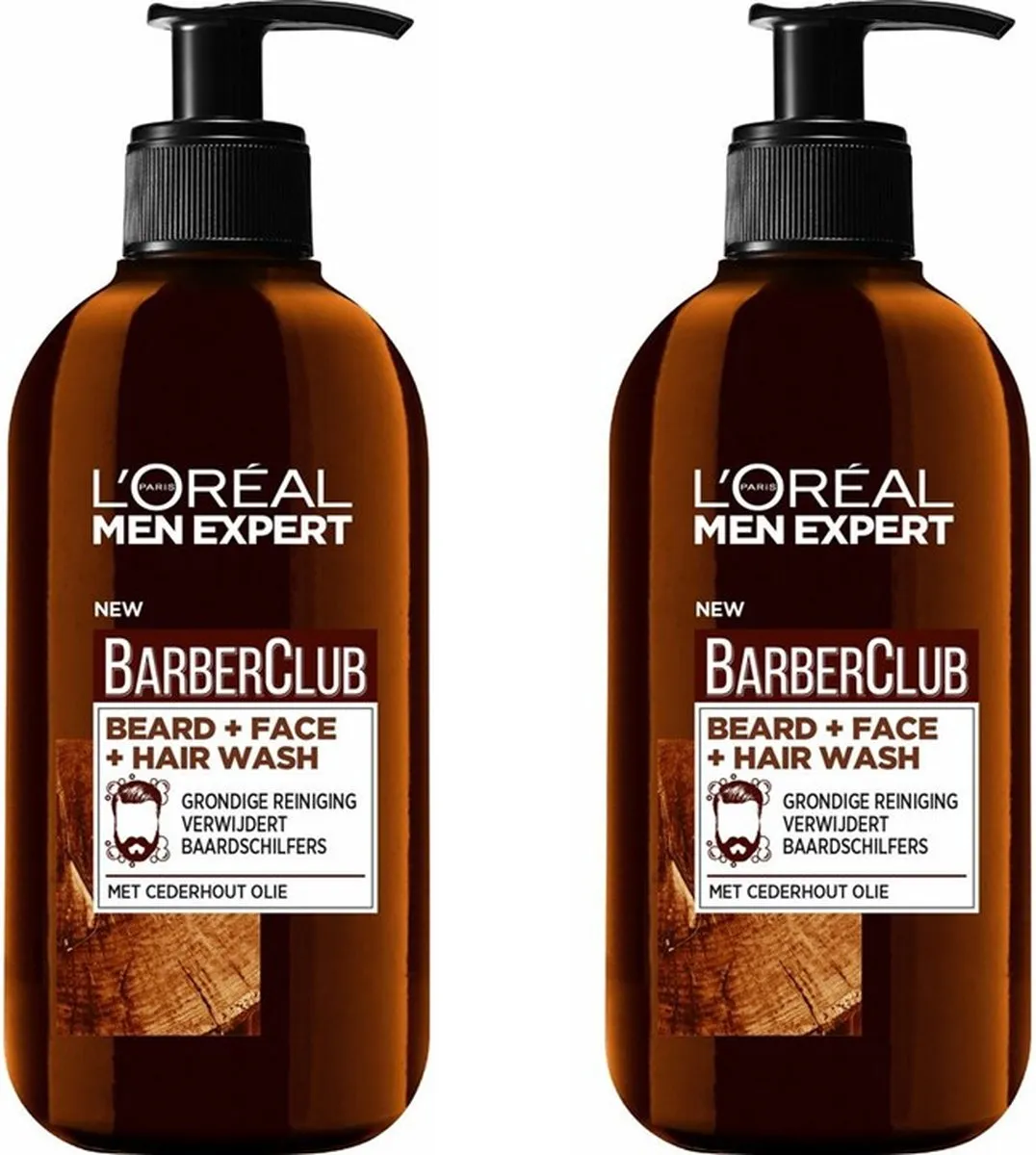 L'Oréal Paris Men Expert BarberClub Beard & Face Wash 2x200ml