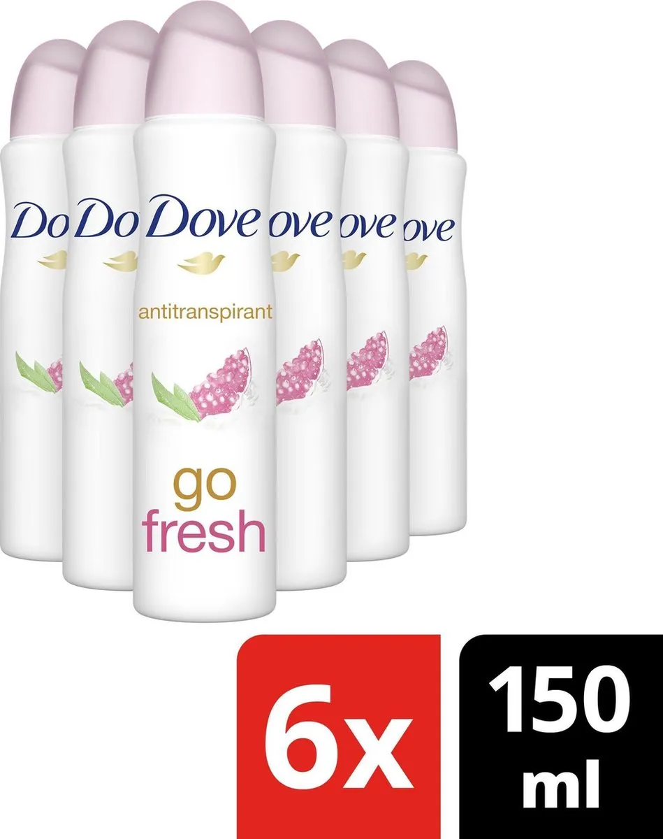 Dove Go Fresh Anti-transpirant Pomegranate - 6x150ml