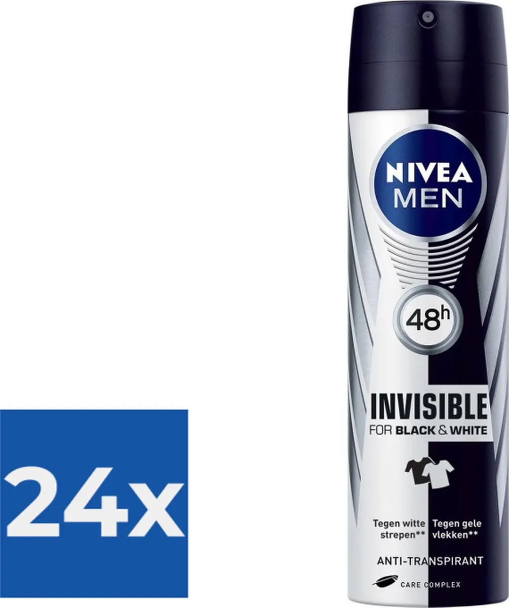 NIVEA MEN Invisible Black & White Power Spray 150ml