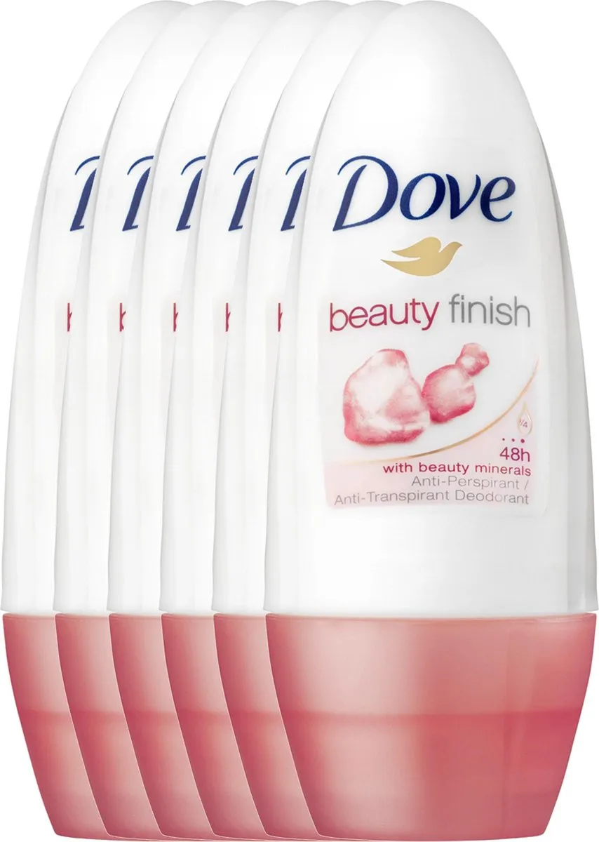 Dove Beauty Finish Vrouwen Deodorant Roller - 300ml (6x50ml)