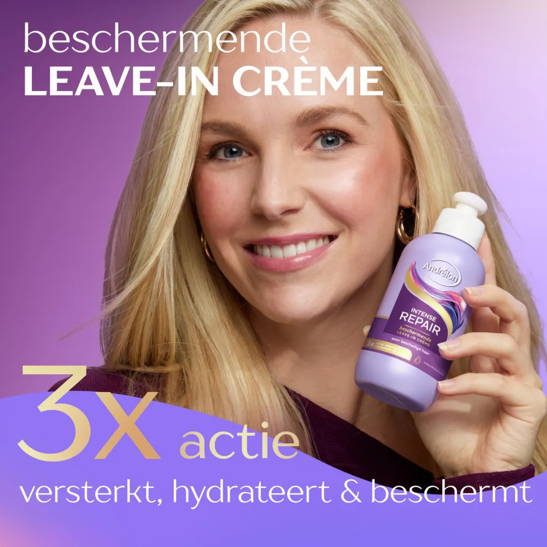 Andrélon Leave-in Haarcrème Intense Repair - 6x200ml