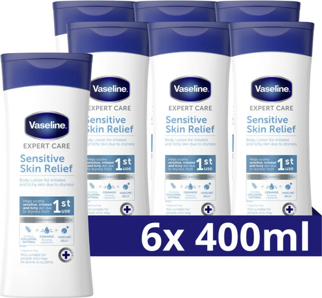 Vaseline Sensitive Skin Relief Bodylotion 6x400ml