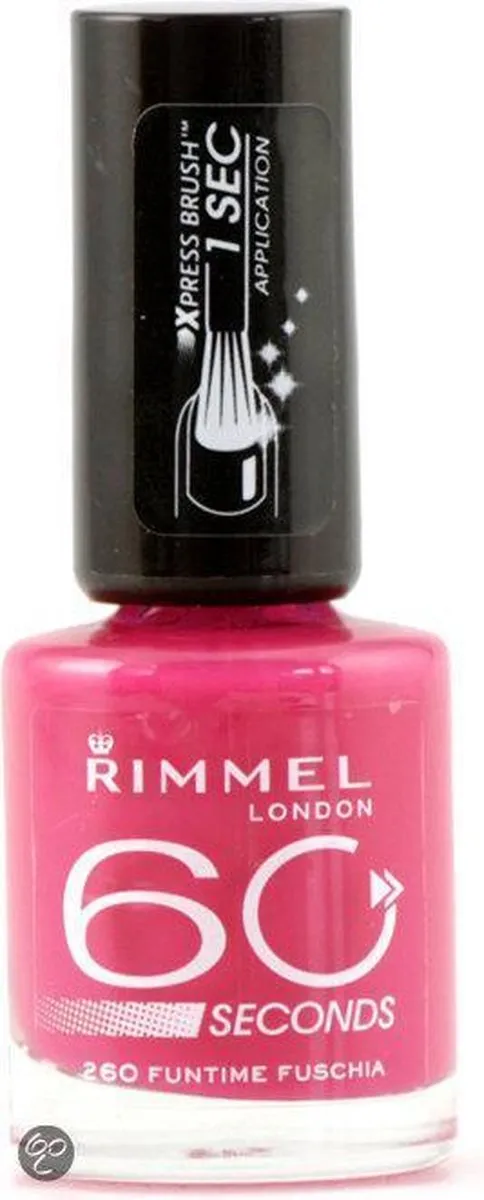 Rimmel 60 Seconds Finish Nagellak 260 Funtime Fuchsia