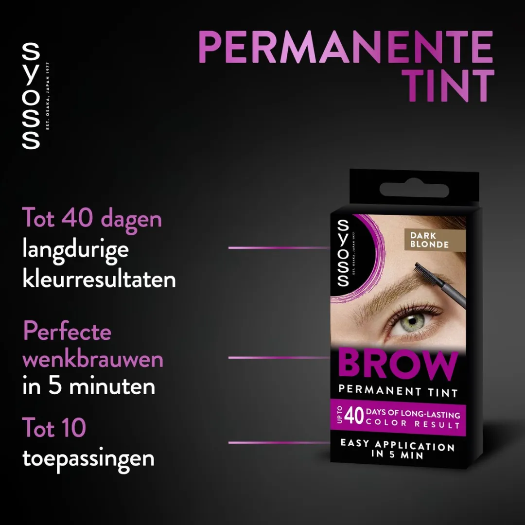 SYOSS Brow Tint Donkerblond Wenkbrauwverf - 1g
