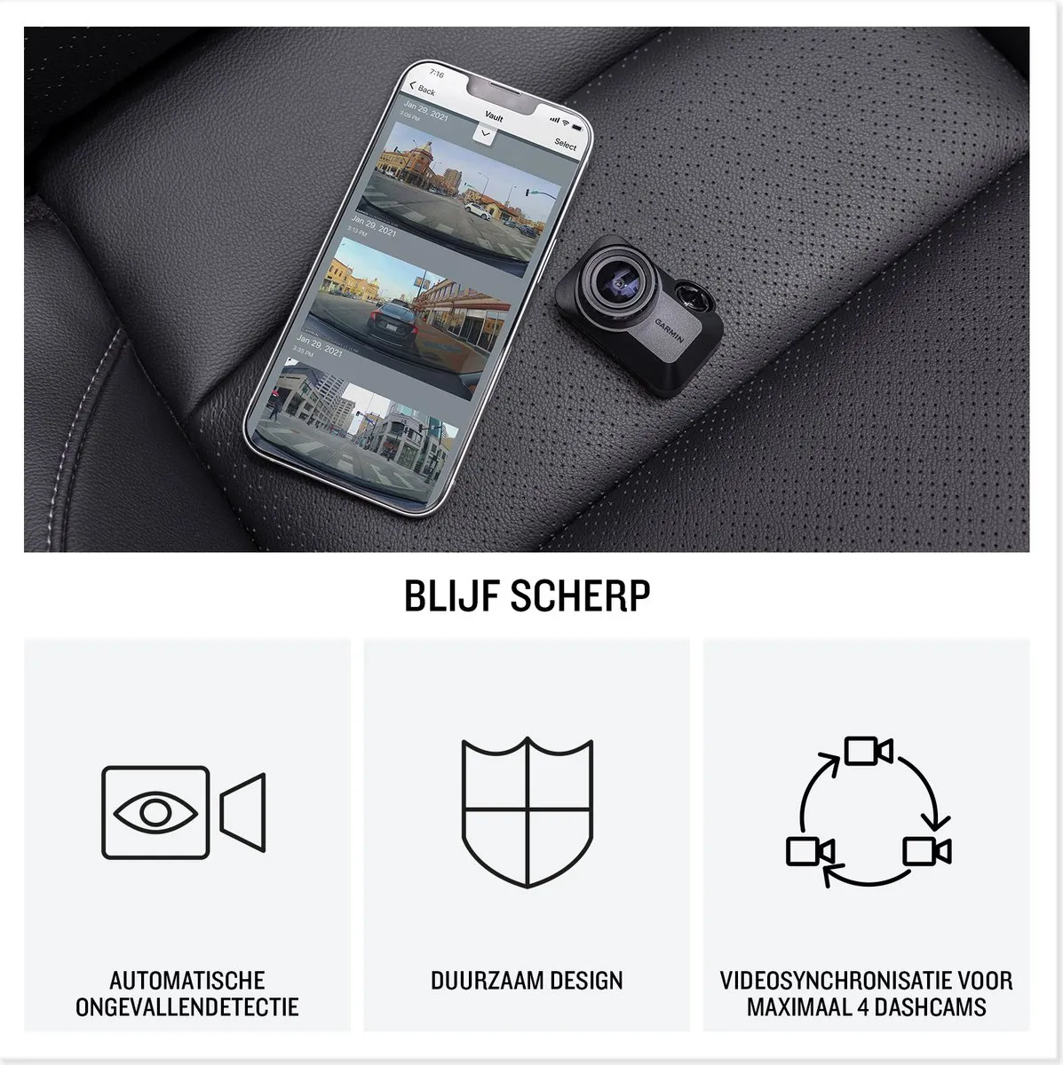 Garmin Dash Cam Mini 3 010-02899-10 - 1080p - Zwart