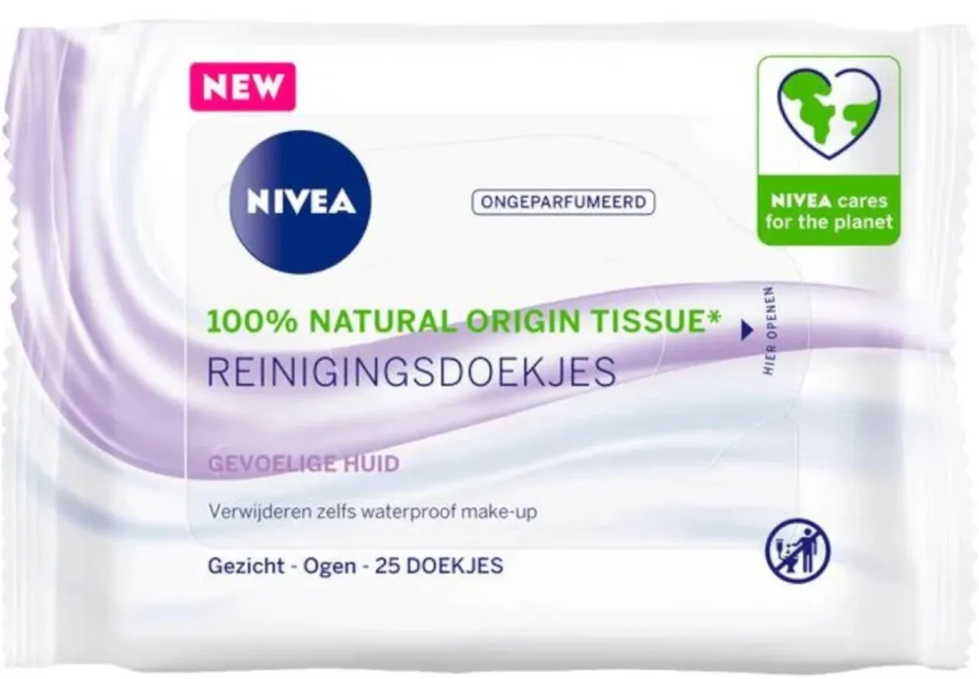 NIVEA Sensitive Reinigingsdoekjes - 25 Stuks