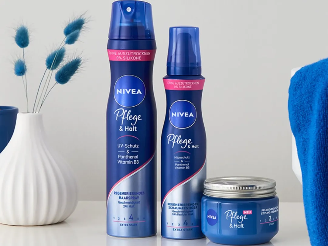 NIVEA Care & Hold Styling Crème Gel 450ml - 3x150ml