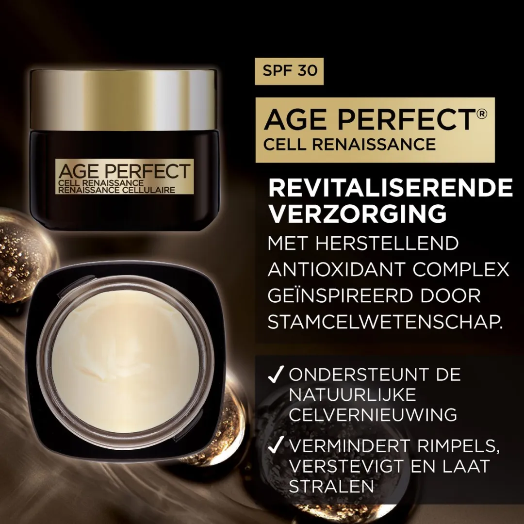 L'Oréal Paris Age Perfect Cell Renaissance Dagcrème SPF 30 - 50ml - afbeelding 6 van 6