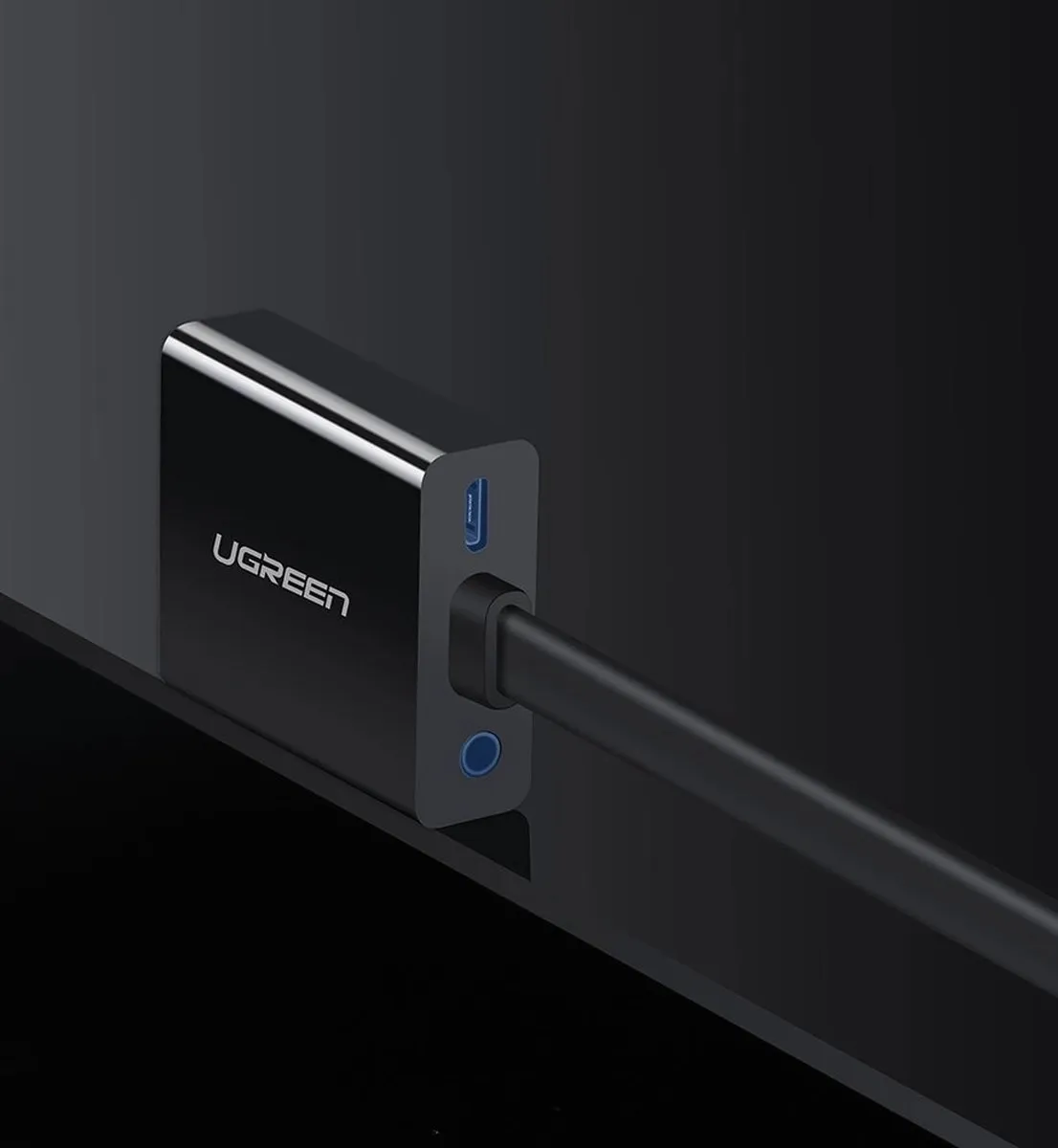 Ugreen HDMI naar VGA Converter met Audio - Zwart - afbeelding 6 van 6