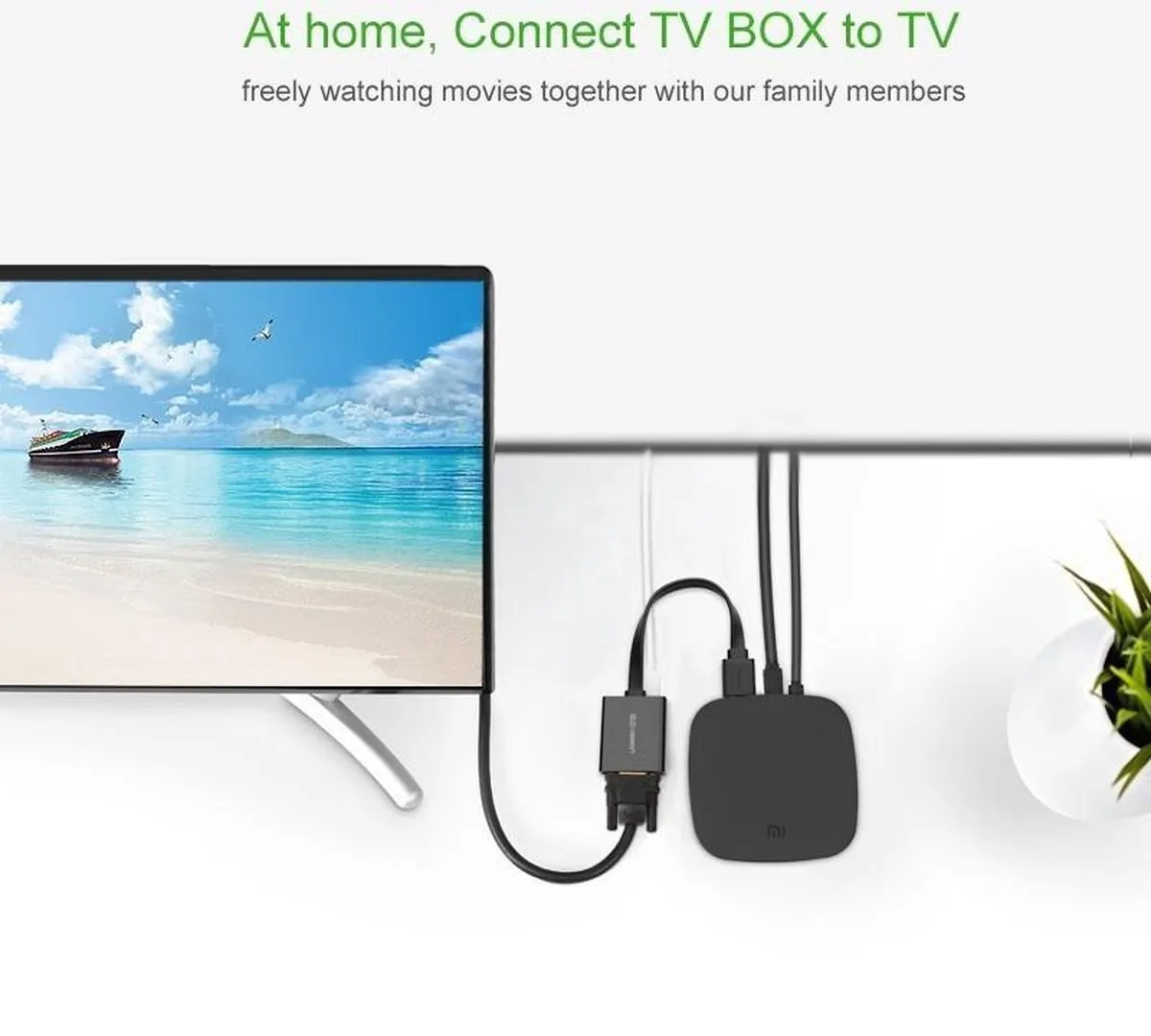 Ugreen HDMI naar VGA Converter met Audio - Zwart