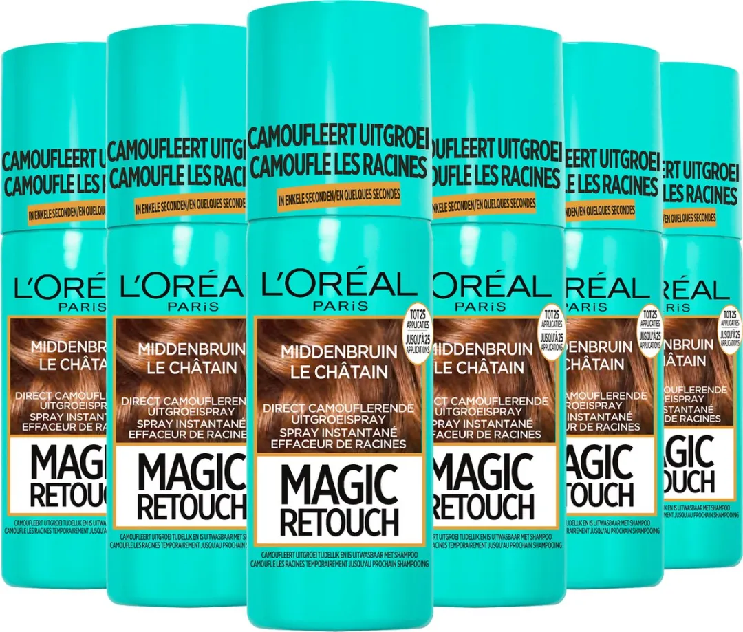 L'Oréal Paris Magic Retouch Middenbruin Uitgroeispray