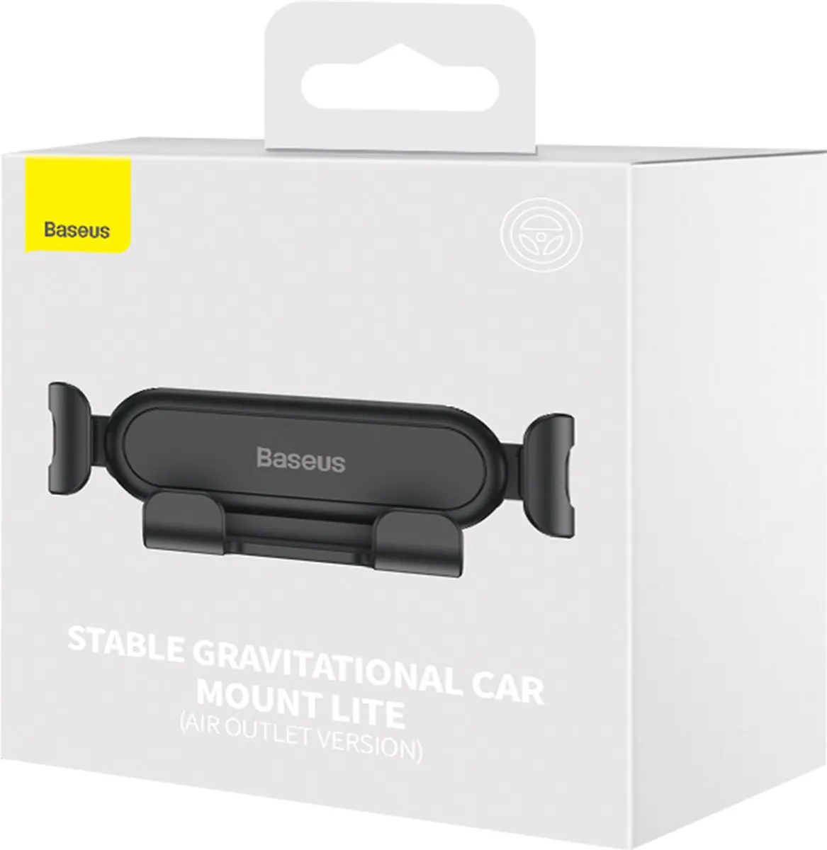 Baseus Gravity Ventilatierooster Telefoonhouder - Zwart - afbeelding 6 van 6