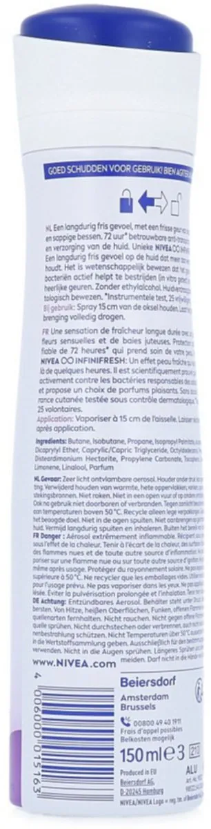 NIVEA Fresh Sensation Deo Spray 150ml - afbeelding 6 van 6