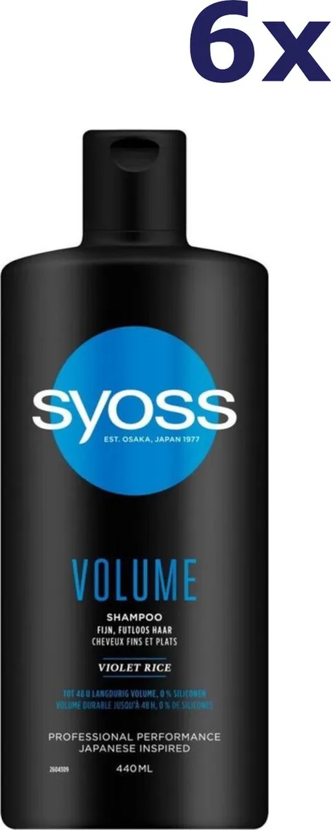 SYOSS Volume Shampoo 6x500ml