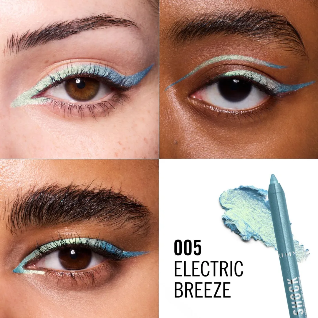 Rimmel London Thrill Seeker Multi-Chrome Gel Eyeliner 005 Electric Breeze - 1.2ml