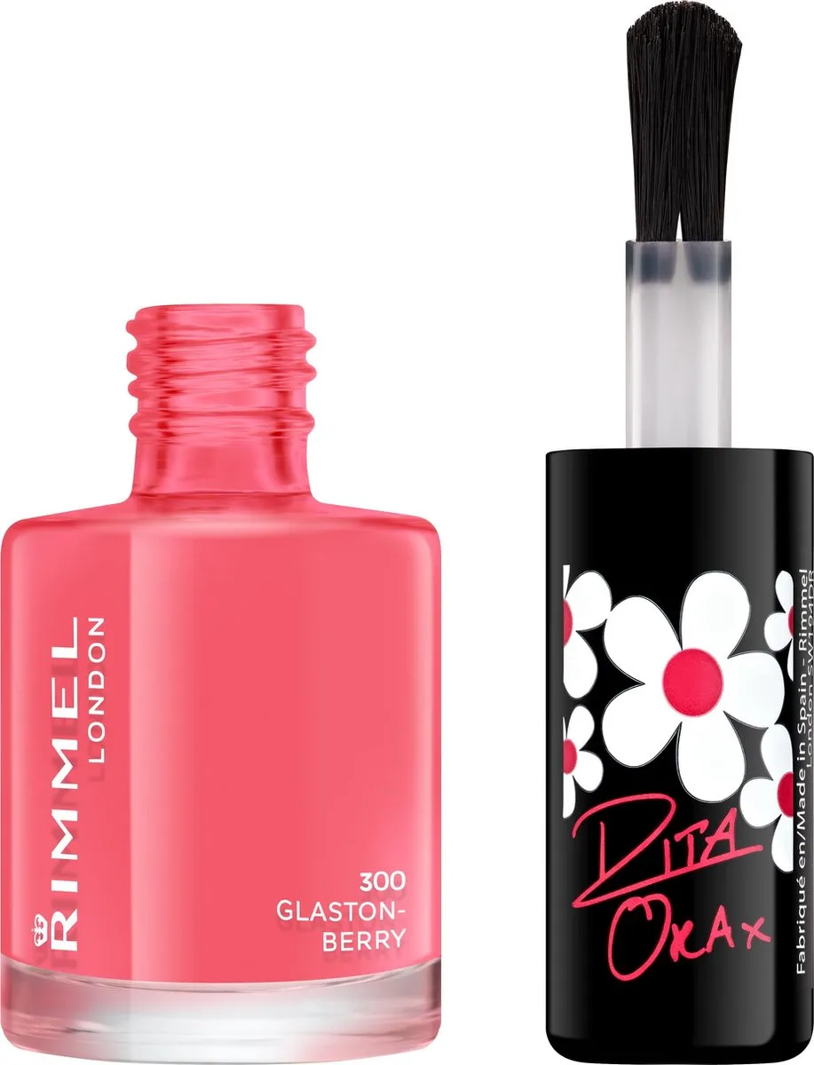 Rimmel London 60 Seconds SuperShine Nagellak Glaston-Berry Fuscia 12ml