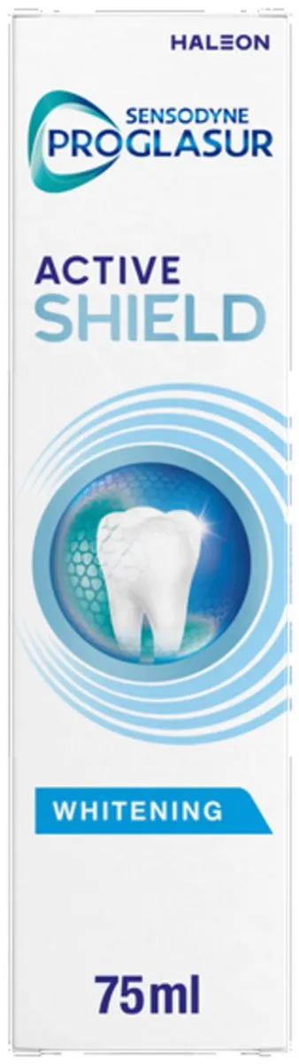 Sensodyne ProGlasur Active Shield Whitening Tandpasta - 225ml (3x75ml)
