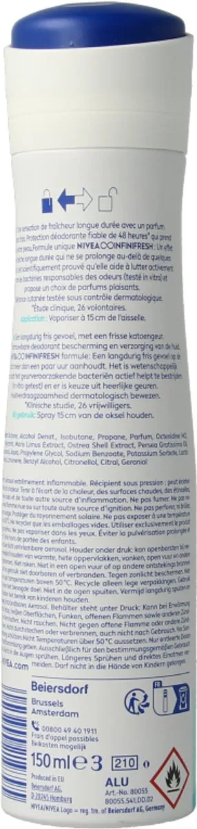NIVEA Fresh Comfort Deo Spray 150ml