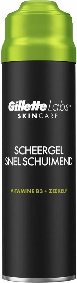GilletteLabs Snel Schuimende Scheergel 198ml