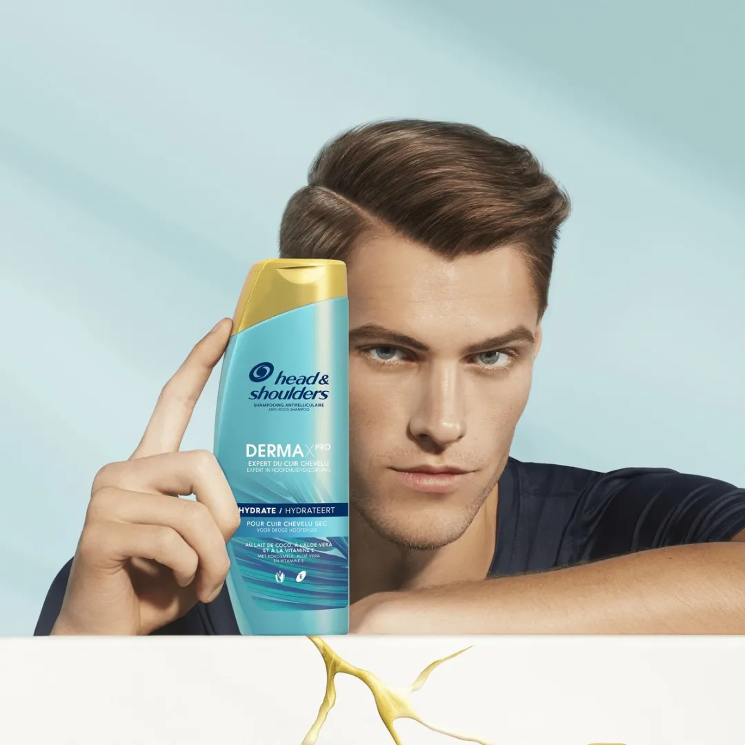 Head & Shoulders DERMAxPRO Hydrateert Anti-roos Shampoo 6x225ml - afbeelding 6 van 6