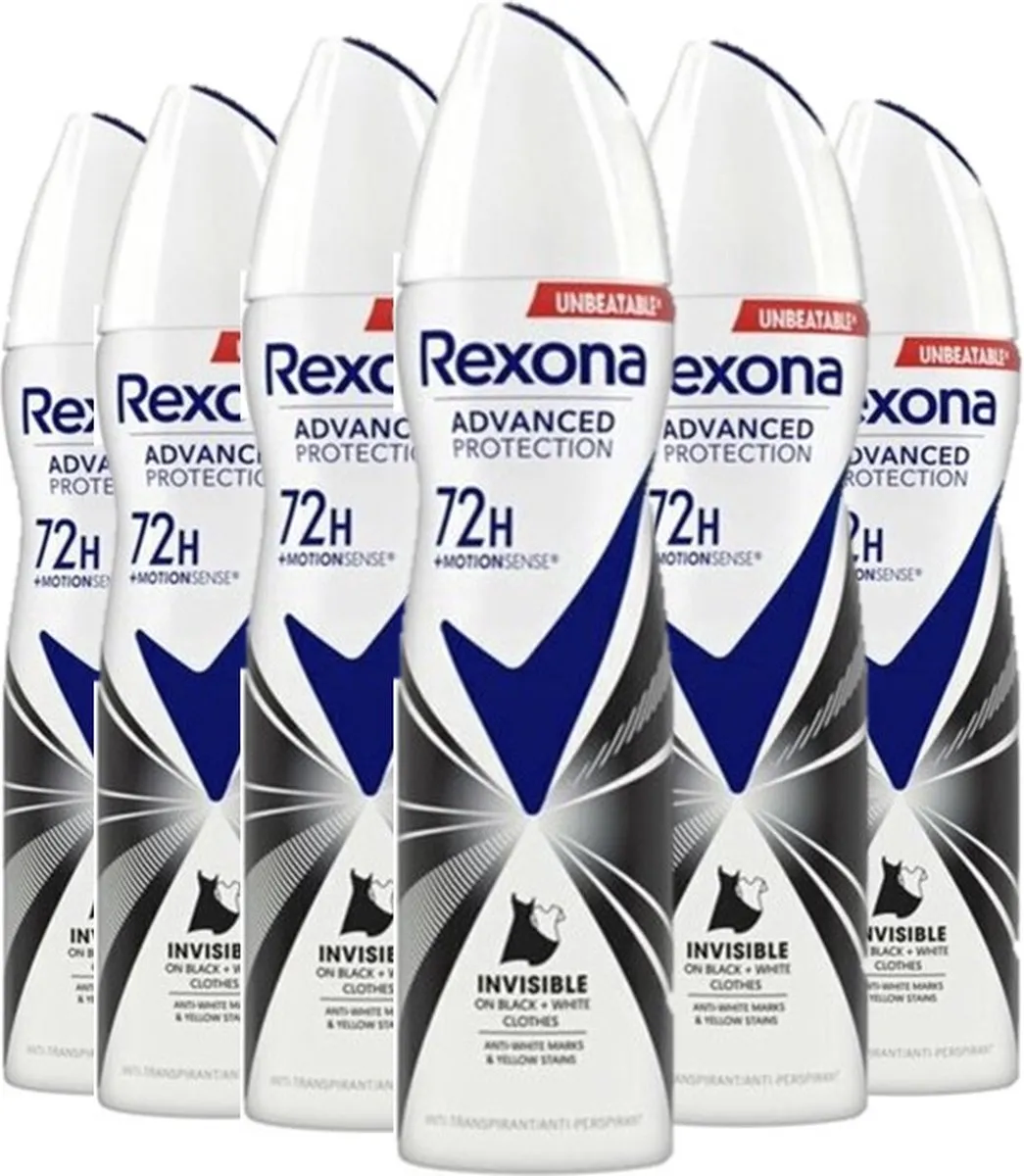 Rexona Women Invisible Diamond Deospray - 6x150ml