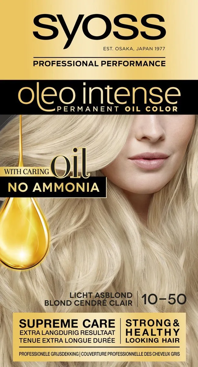 SYOSS Oleo Intense Haarverf 115ml - 18 Stuks - Licht Asblond