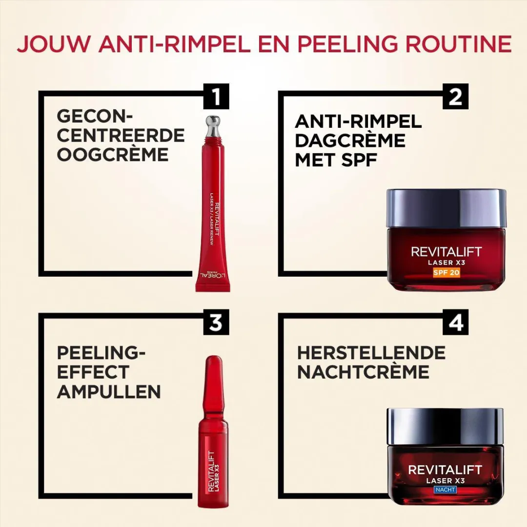 L'Oréal Paris Revitalift Laser X3 Ampullen 7-daagse kuur 1ml