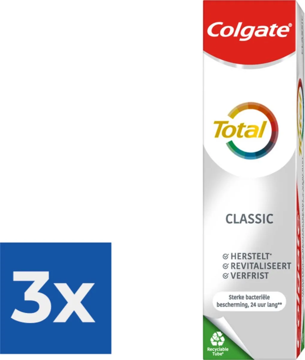 Colgate Total Original Tandpasta 225ml - 3 Stuks