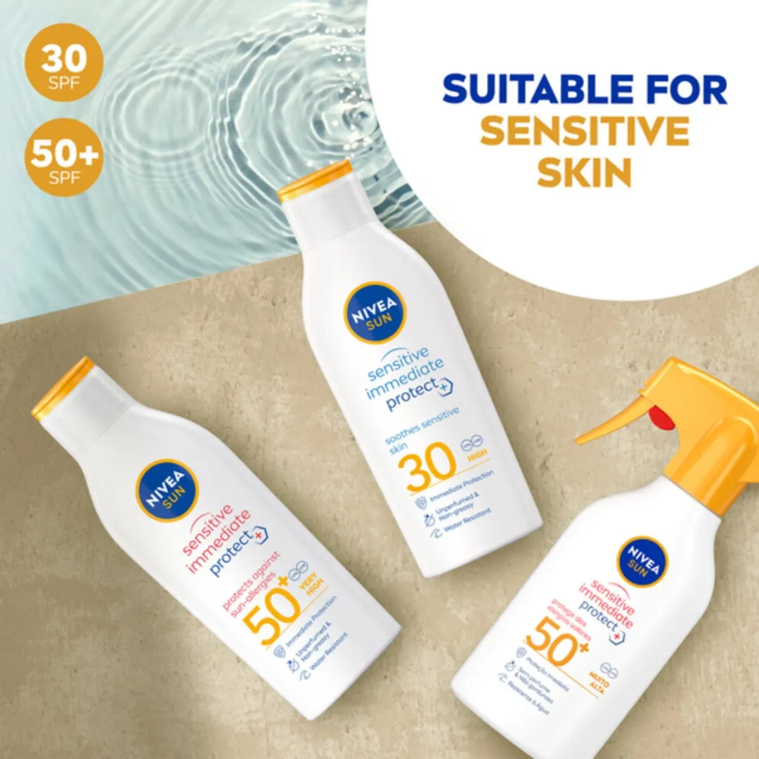 NIVEA Sun Sensitive Anti-Allergie Zonnemelk SPF 50 - 3x200ml