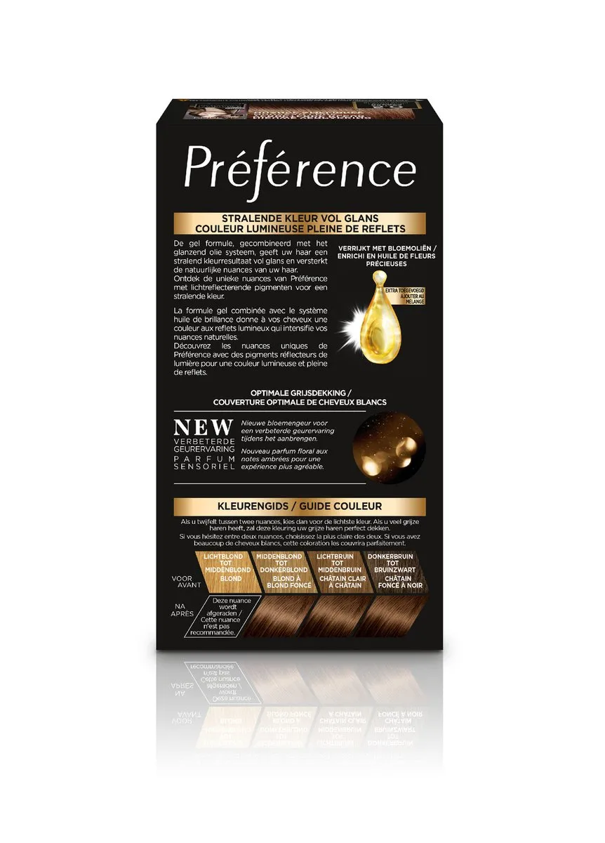 L'Oréal Paris Préférence 5 Bruges Permanent Haarkleuring 996ml