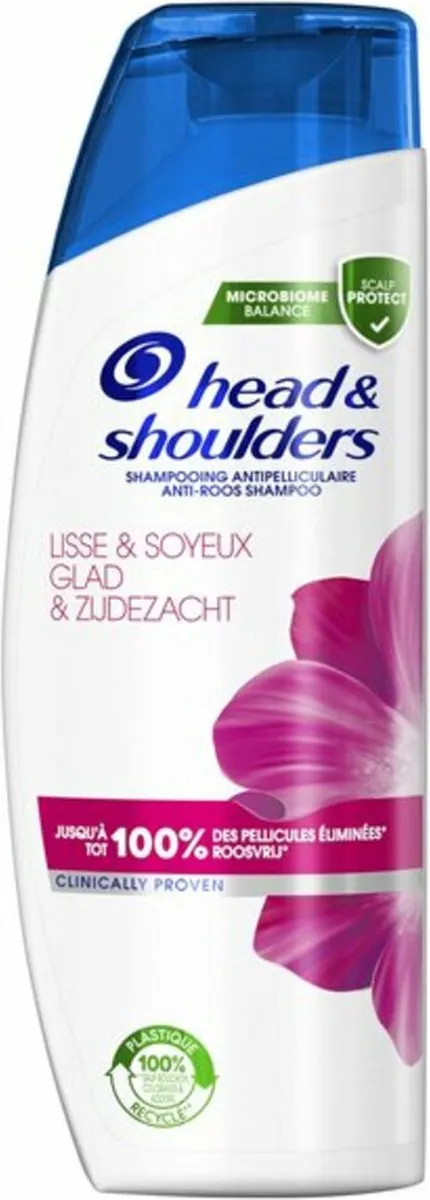Head & Shoulders Glad & Zijdezacht Anti-roos Shampoo - 6x285ml