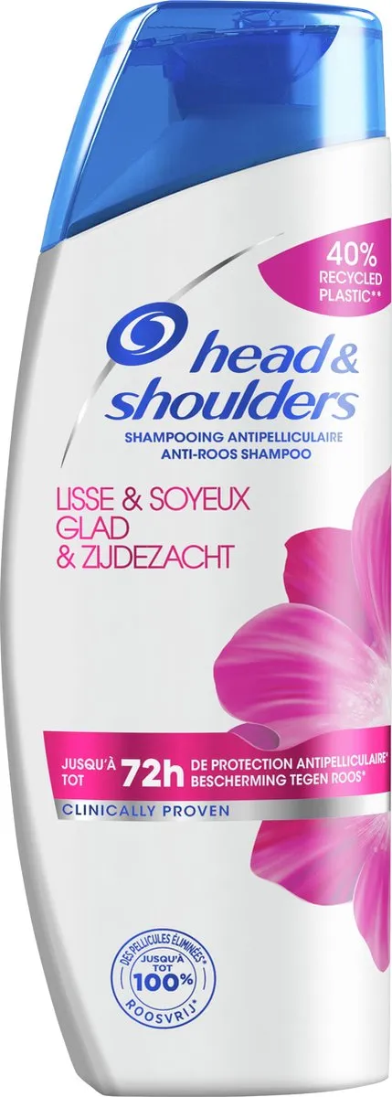 Head & Shoulders Glad & Zijdezacht Anti-roos Shampoo - 6x285ml