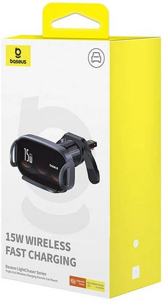Baseus LightChaser BS-CM029 Autohouder - Zwart - afbeelding 3 van 6