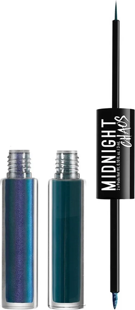 NYX Midnight Chaos Dual Ended Eyeliner Teal/Metaphysical - 3ml