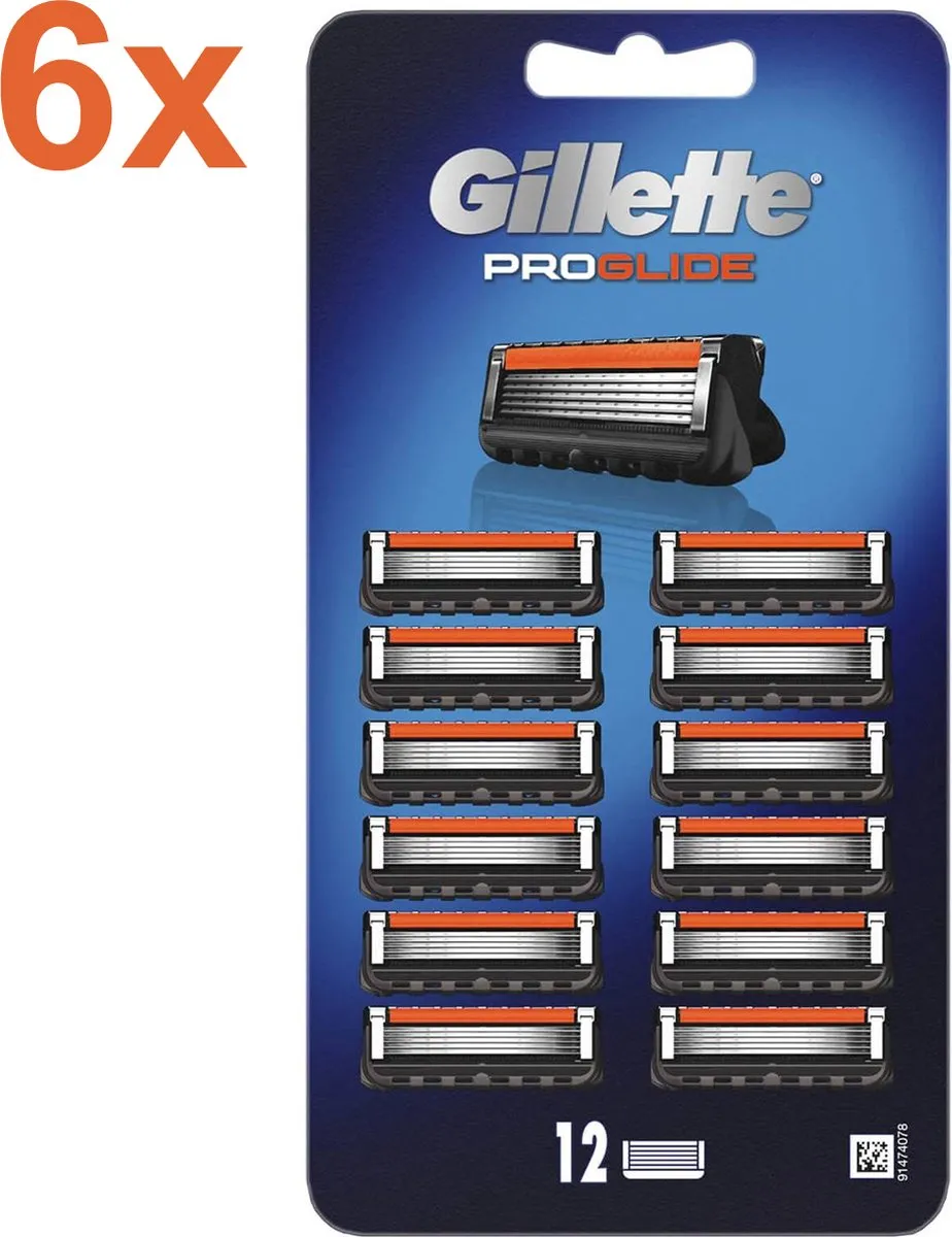 Gillette Fusion ProGlide Scheermesjes 72 Stuks
