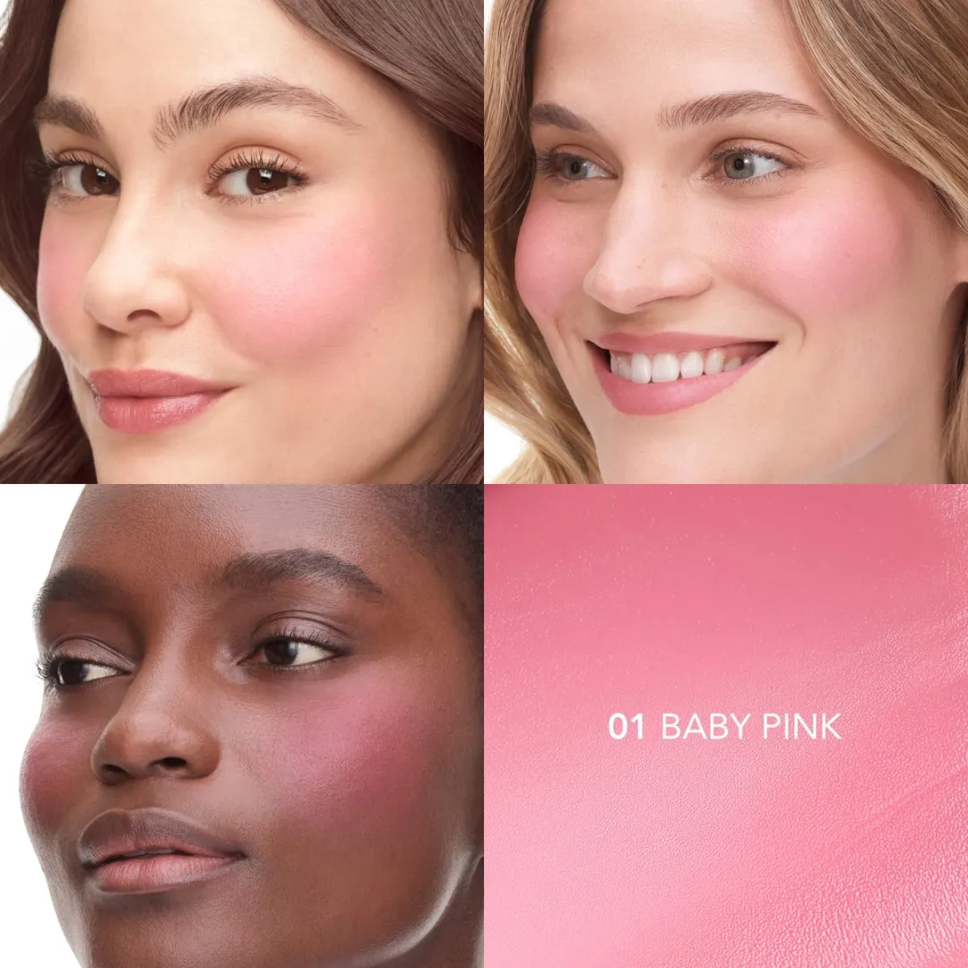 Bourjois Little Round Pot Cream Blush 02 Antique Pink - 8,5 g - 3 Stuks