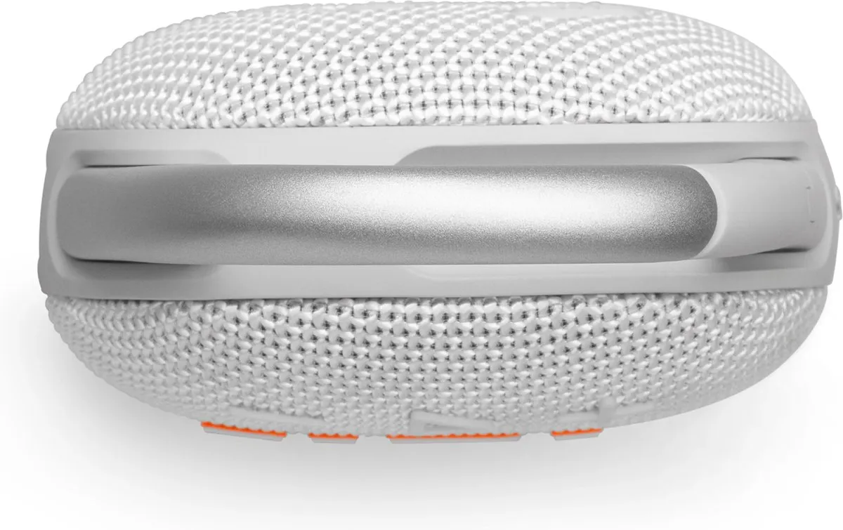 JBL Clip 5 Draadloze Bluetooth Speaker - 7W - 12 uur - IP67 - Wit
