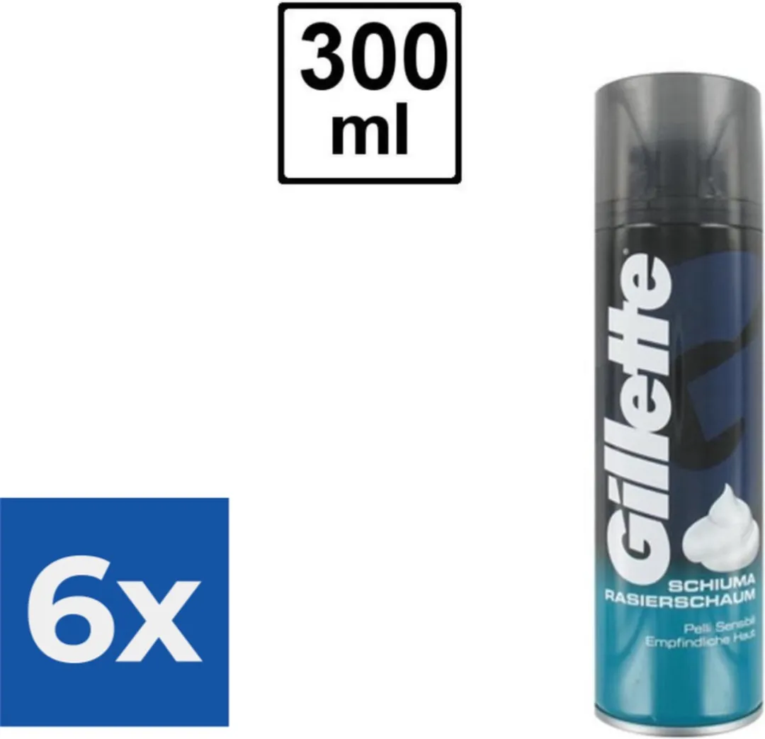 Gillette Basic Scheerschuim Gevoelige Huid 300ml
