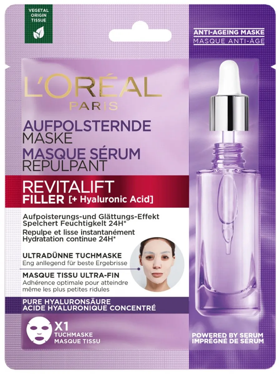 L'Oréal Paris Revitalift Hyaluronzuur Tissue Masker