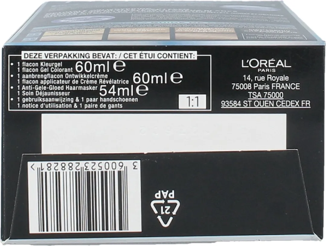 L'Oréal Paris Préférence Cool Blondes 8.1 Permanent Haarkleuring 996ml - afbeelding 6 van 6