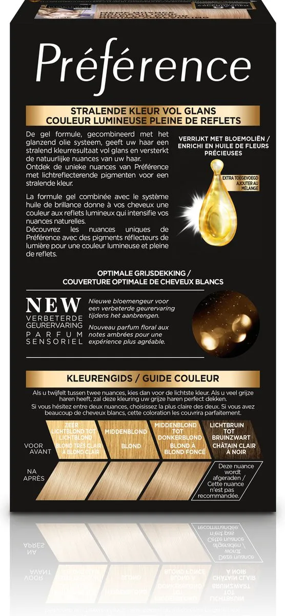 L'Oréal Paris Préférence Cool Blondes 8.1 Permanent Haarkleuring 996ml