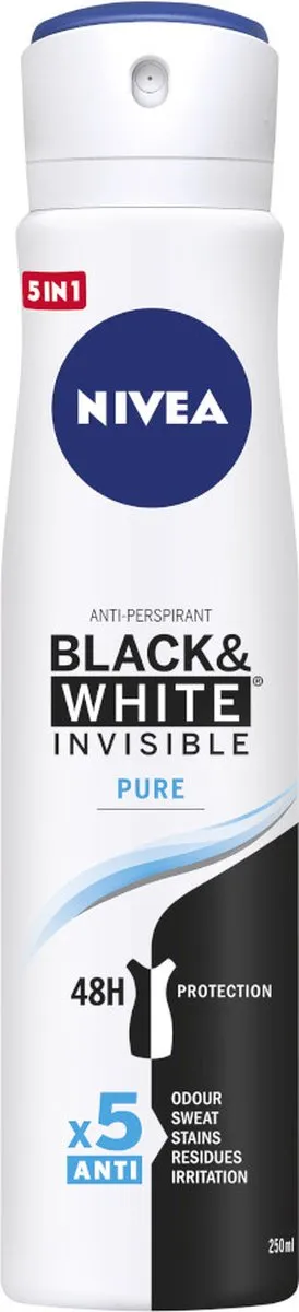 NIVEA Black&White Invisible Antiperspirant 250ml