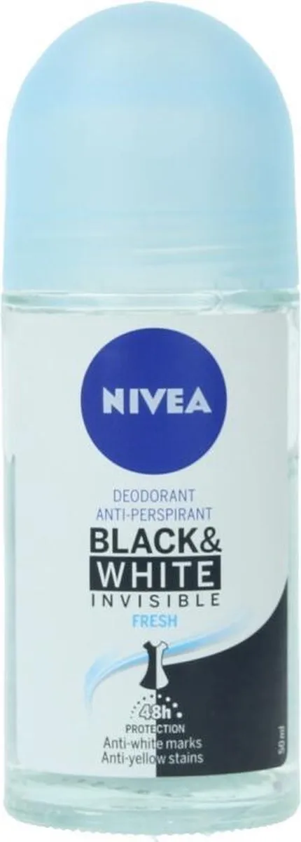 NIVEA Black & White Invisible Fresh Deo Roller 50ml - afbeelding 6 van 6
