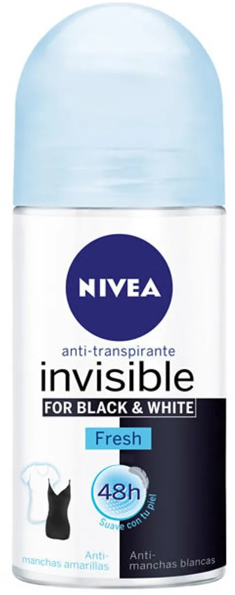 NIVEA Black & White Invisible Fresh Deo Roller 50ml