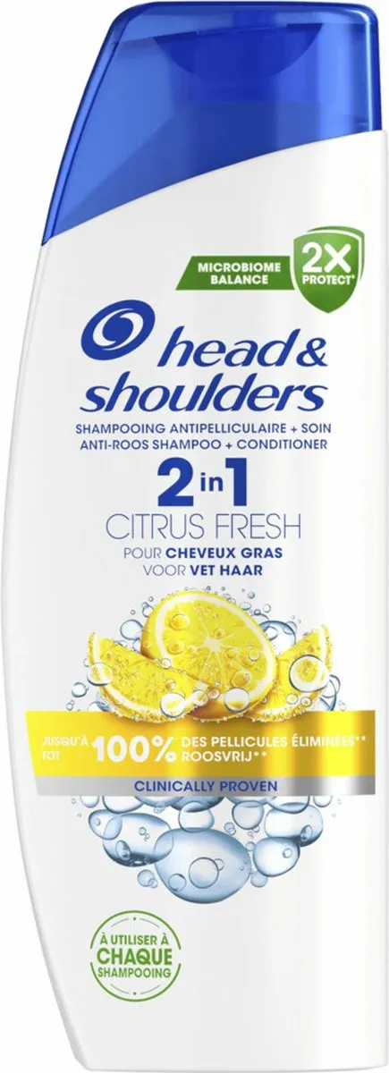 Head & Shoulders Citrus Fresh 2-in-1 Shampoo & Conditioner Vet Haar - 6x300ml